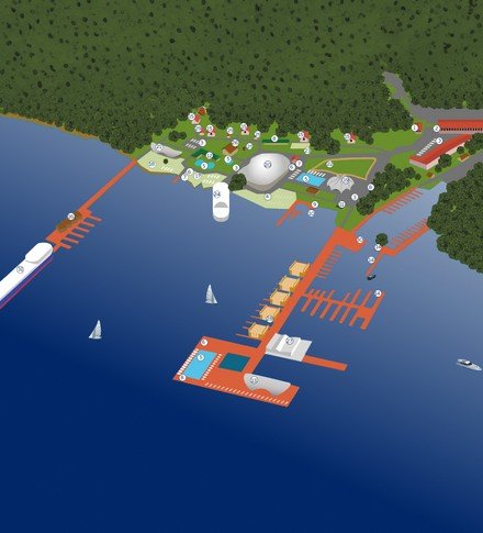 Карта яхт-клуба Адмирал